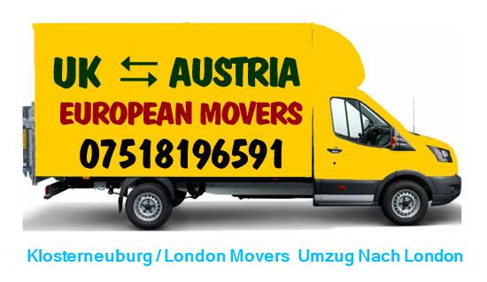 London - Austria / London UK removals overseas movers