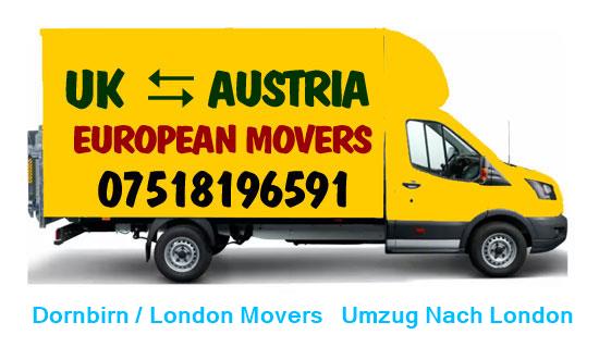 London - Austria / London UK removals overseas movers