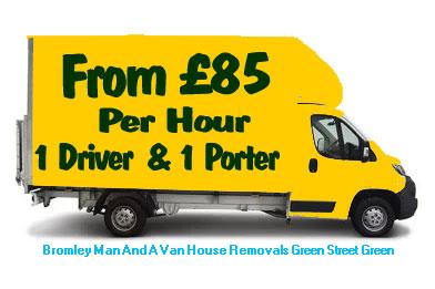Green Street Green man with van house removals