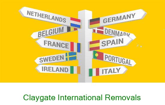 Claygate international removal company