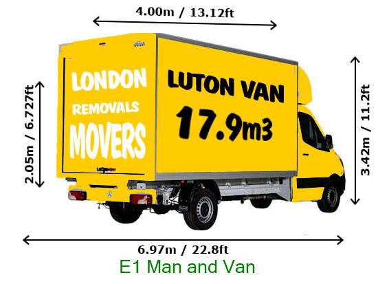 E1 Luton Van Man And Van